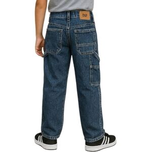 GAP Kids Husky Carpenter Wide Leg Jeans Size 12 Dark Wash